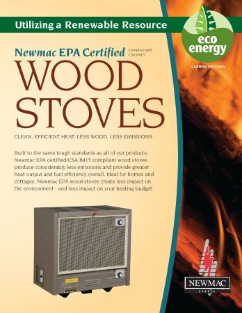 705921 Newmac EPA Certified Wood Stoves English Brochure .indd