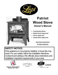 P A T R I O T Wood Stove - Lopi