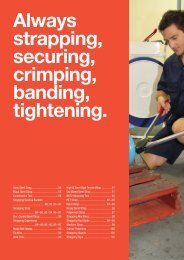 Always strapping, securing, crimping, banding, tightening. - Signet
