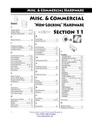Misc. & Commercial Section 11 - Assured Locksmith Tool and Supply