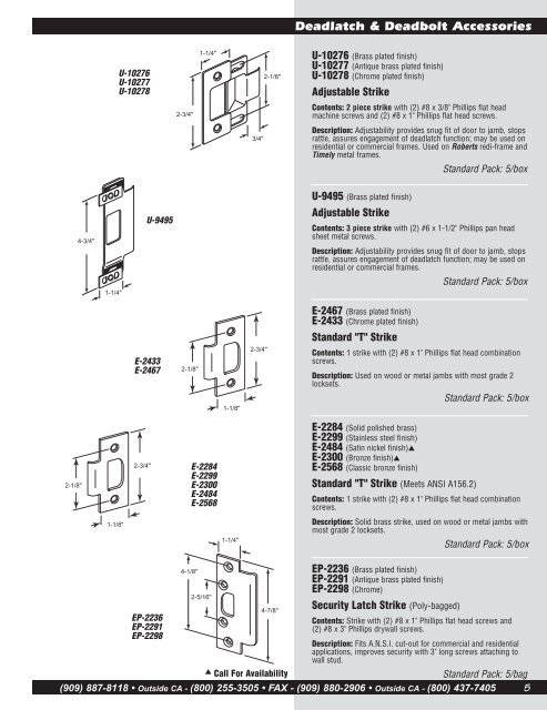 Defender Catalog - Prime-Line Products