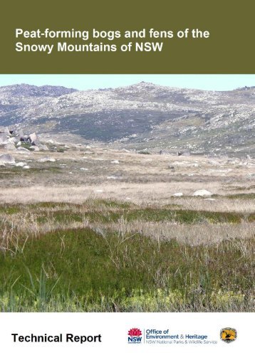 Peat-forming bogs and fens of the Snowy Mountains of NSW