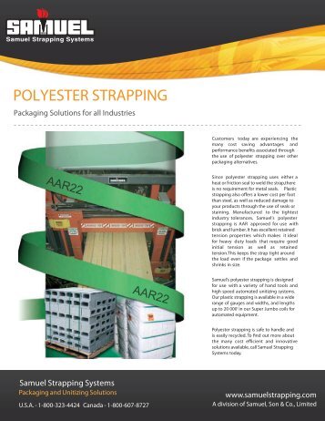 POLYESTER STRAPPING - Samuel Strapping Systems