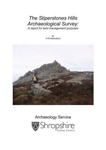 The Stiperstones Hills Archaeological Survey: - Archaeology Data ...