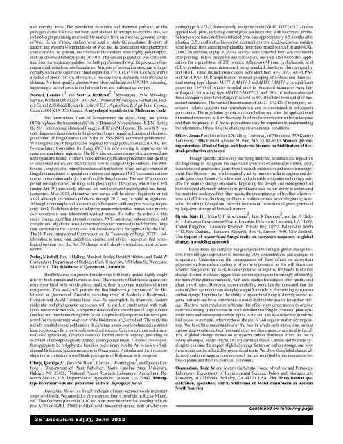 Inoculum 63(3) - Mycological Society of America