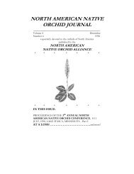 north american native orchid alliance - at The Culture Sheet
