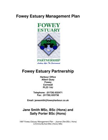 Fowey Estuary Management Plan Fowey Estuary ... - Fowey Harbour