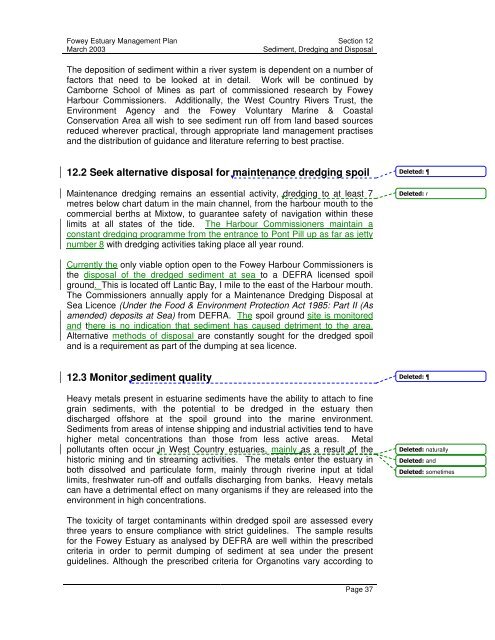 Fowey Estuary Management Plan Fowey Estuary ... - Fowey Harbour