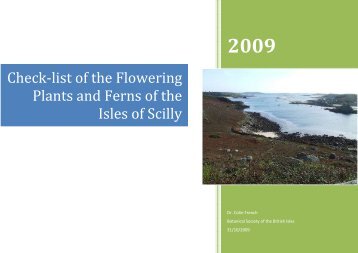 Check-list of the Flowering Plants and Ferns of the Isles of ... - cisfbr