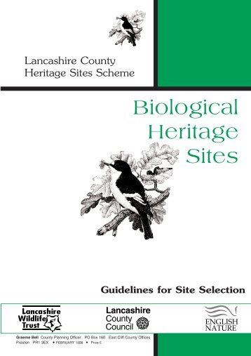 Biological Heritage Sites - Lancashire County Council