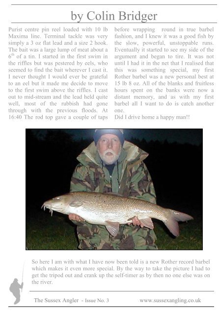 pet bog magazine 3rd issue 10-2-10 - Petworth and Bognor Angling ...