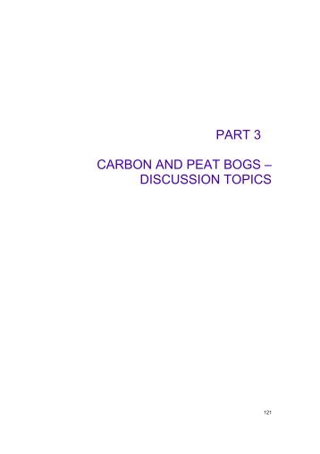 part 3 carbon and peat bogs – discussion topics - University of East ...