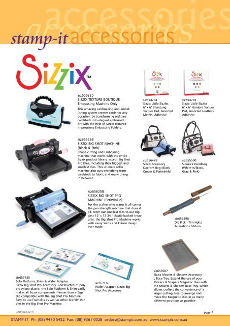 siz655268 SIZZIX BIG SHOT MACHINE (Black &amp; Pink) - Stamp-It ...