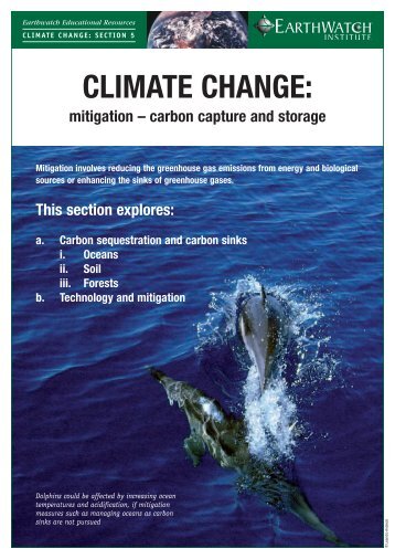 CLIMATE CHANGE: - Earthwatch Institute