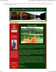 October Marsh Memo - Montezuma Winery