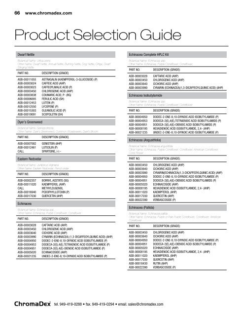 Product Selection Guide