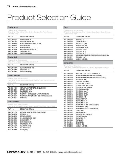 Product Selection Guide