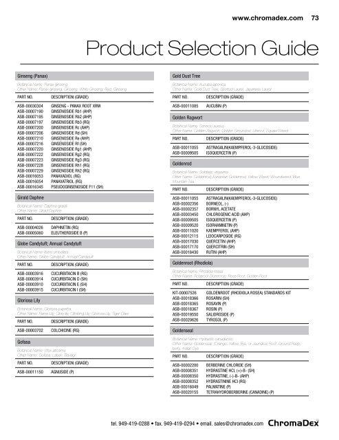 Product Selection Guide