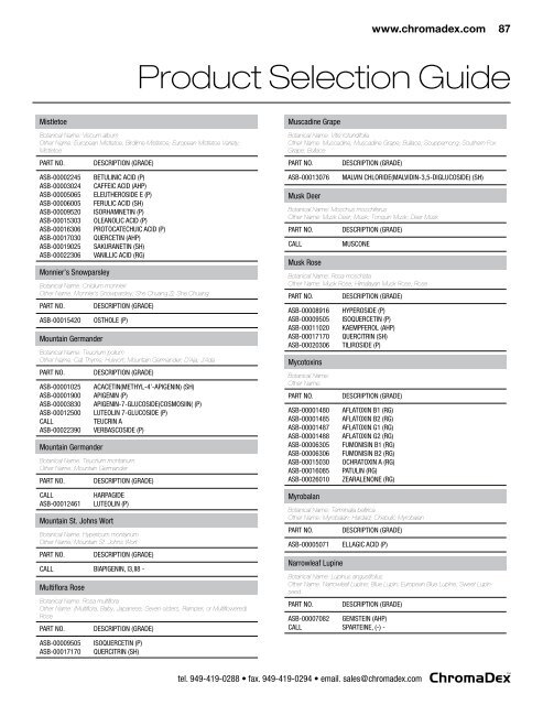 Product Selection Guide