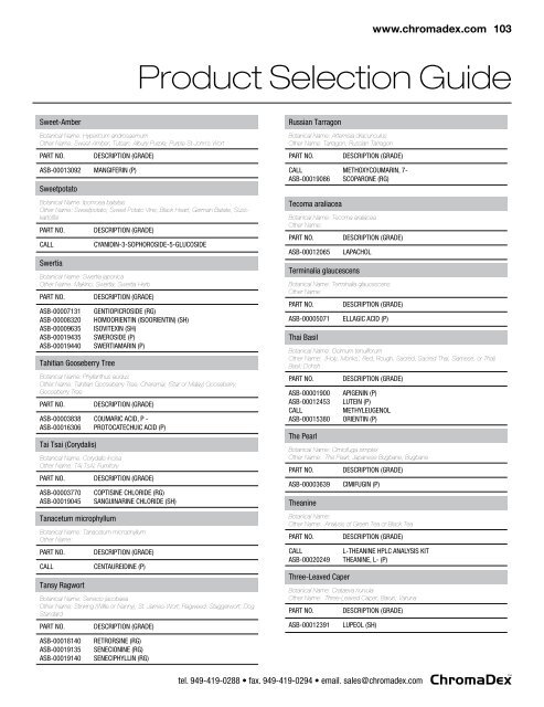 Product Selection Guide