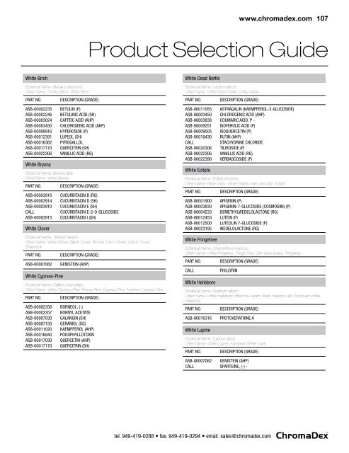 Product Selection Guide