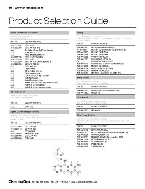 Product Selection Guide