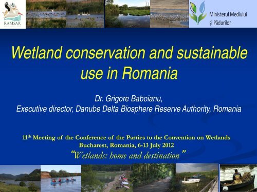 Wetlands on Danube Delta Bioisphere Reserve - Ramsar ...