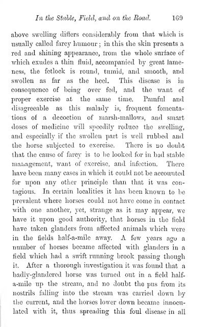 The management and treatment of the horse in the stable, field, and ...