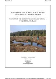 Pollagoona, Slieve Aughty, Co. Clare - Blanket Bog Restoration