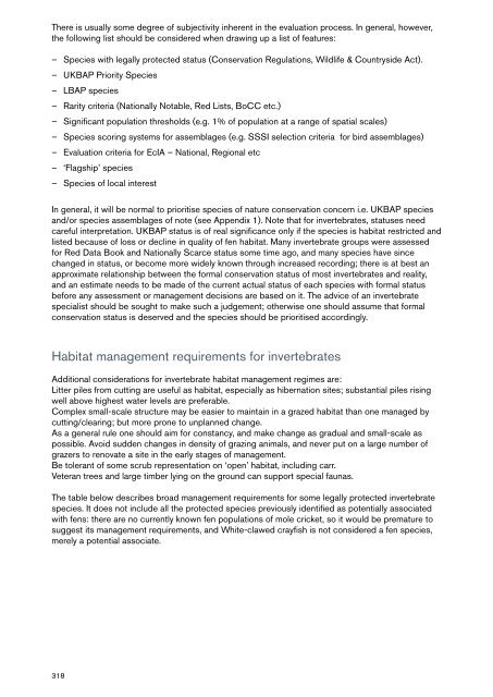 Fen Management Handbook - Scottish Natural Heritage