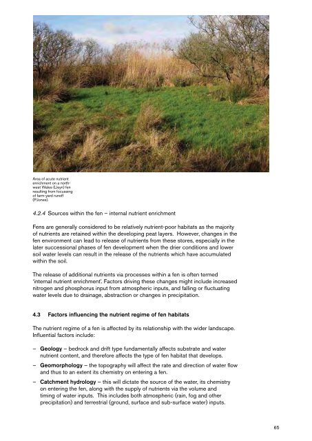 Fen Management Handbook - Scottish Natural Heritage
