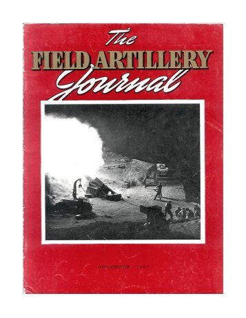 THE FIELD ARTILLERY JOURNAL - NOVEMBER 1943 - Fort Sill