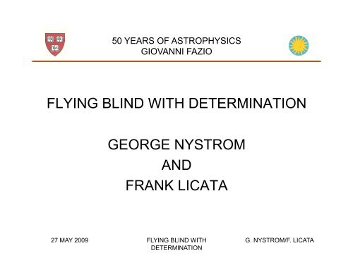 flying blind with determination george nystrom and frank licata