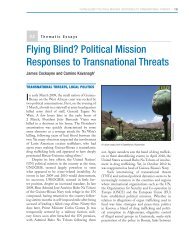 Flying Blind? Political Mission Responses to Transnational Threats