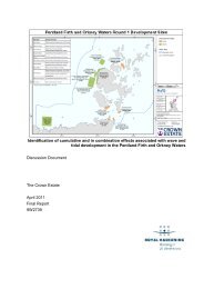 Identification of cumulative and in combination ... - The Crown Estate