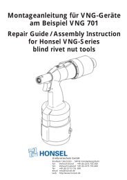 Repair - HONSEL Umformtechnik