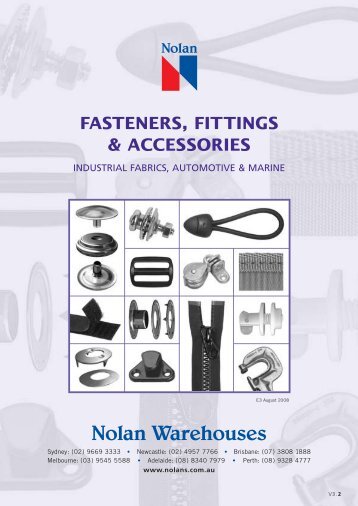 Catalogue - Fasteners, Fittings & Accessories - Nolan UDA