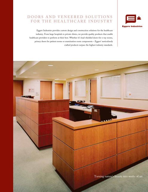 Doors And Veneered Solutions For Eggers Industries