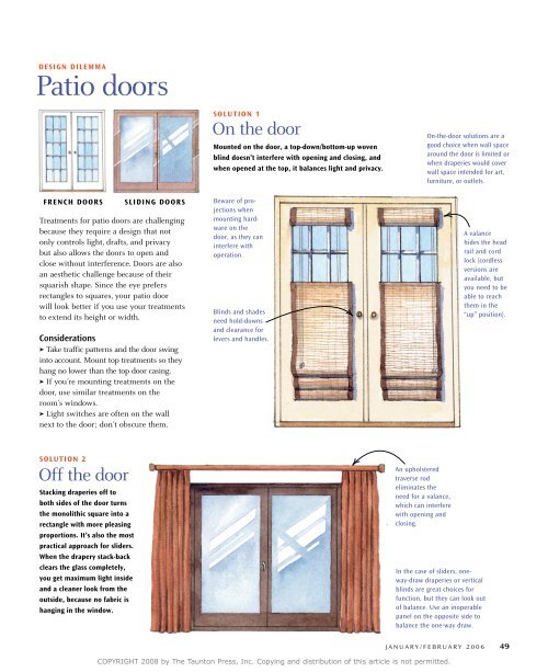 Treatments for Problem Windows - Fine Homebuilding