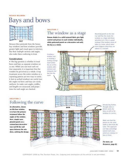 Treatments for Problem Windows - Fine Homebuilding