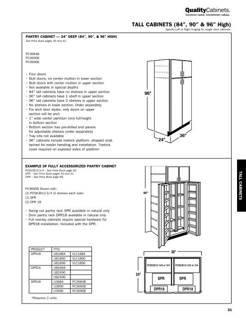 Tall Cabinets 30 Tall Cab