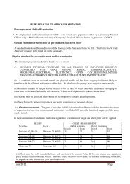 Medical Norms - Coal India Limited