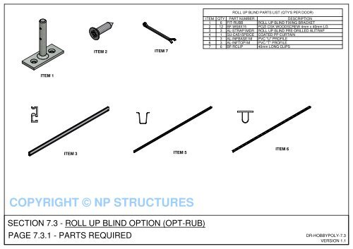 7 3 Door Roll Up Blind Idw Northern Polytunnels