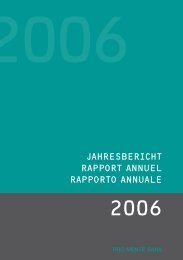 Jahresbericht 2006 (PDF, 700KB) - Pro Mente Sana