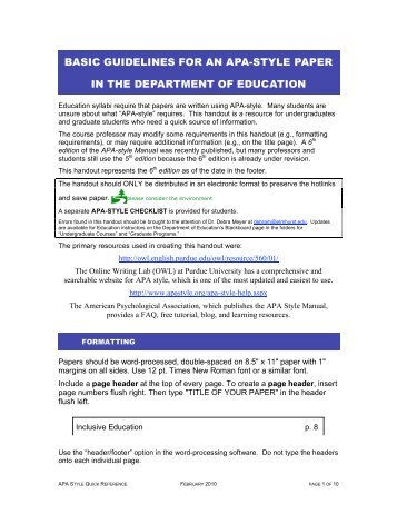 apa page margins