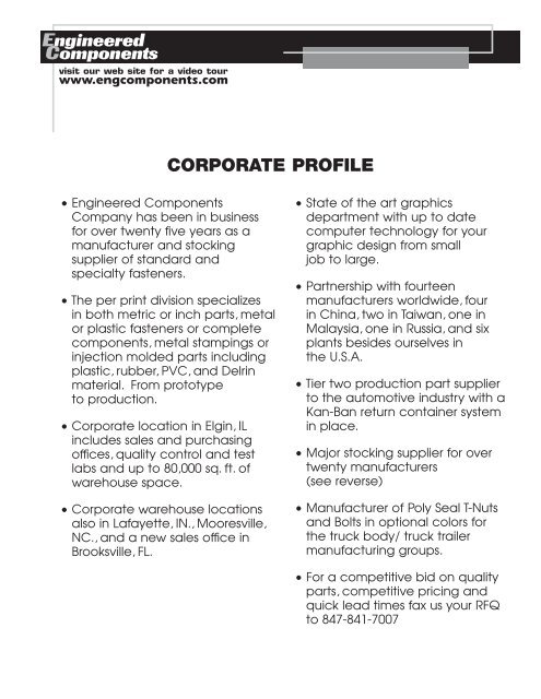 Distributor Catalog - Anchor Bolt and Screw Company