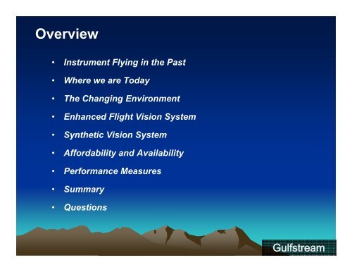 Gulfstream's Enhanced Vision System - Test