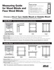 Measuring Guide for Wood Blinds and Faux Wood Blinds