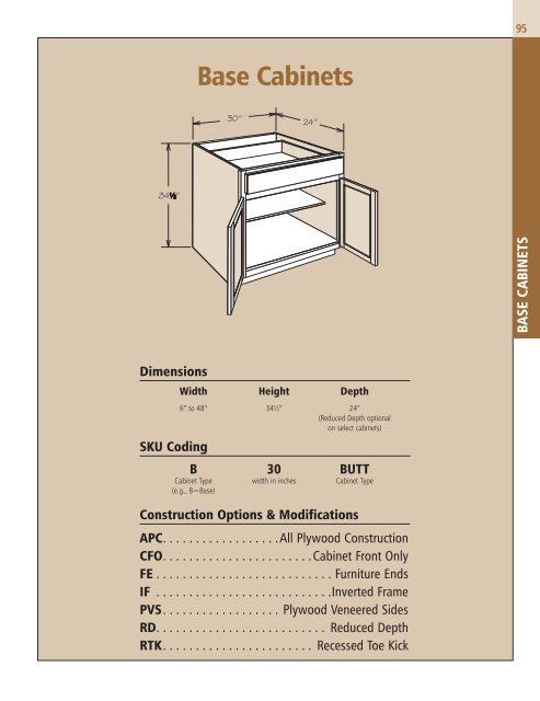 Base Cabinets American Woodmark