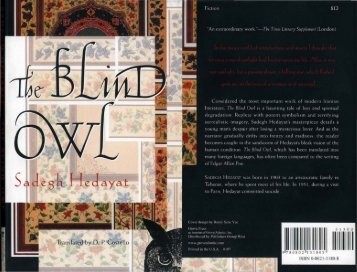 Hedayat, The Blind Owl.pdf - Oncourse